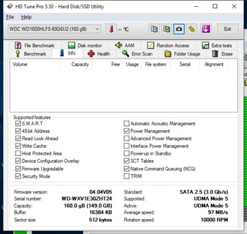 WD VelociRaptor 160 ГБ SATAII — WD1600HLFS-60G6U2