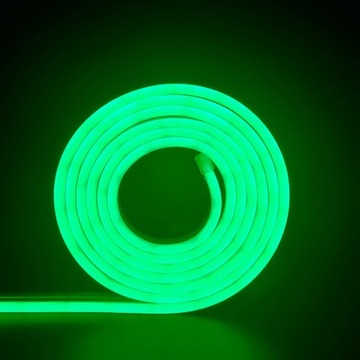 TAŚMA LED NEON FLEX 12V ZIELONA 1 MB 10W 6x12