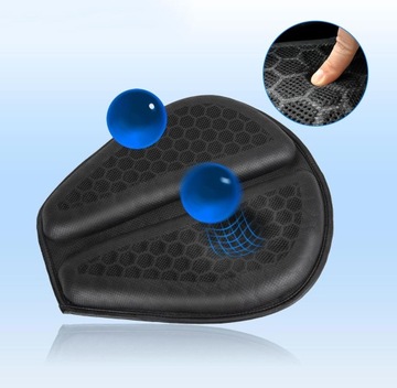 УНИВЕРСАЛЬНАЯ ПОДУШКА СИДЕНЬЯ С 3D СЕТКОЙ, ПОГЛОЩЕНИЕ УДАРА, ЧЕРНАЯ