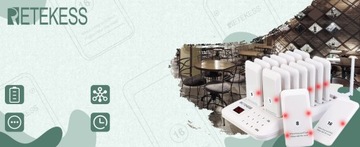 Retekess TD157 Беспроводная система для официантов в ресторане, 16 пейджеров, 500M
