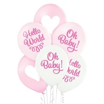 Balony '' Oh Baby Girl ''/6 sztuk