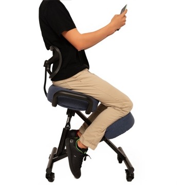 Fotel regulowany KLĘKOSIAD Krzesło dla dzieci i dorosłych ergonomiczne