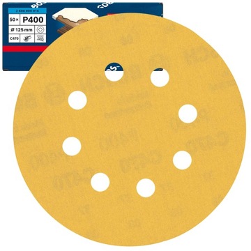 PAPIER ŚCIERNY Krążek na RZEP dysk BOSCH 125mmP400