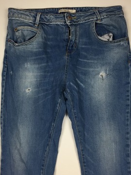 Zara jeansy z dziurami 7/8 L *PWS46*