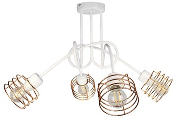 ŻYRANDOL LAMPA SUFITOWA WISZACA EDISON LOFT 4 LED