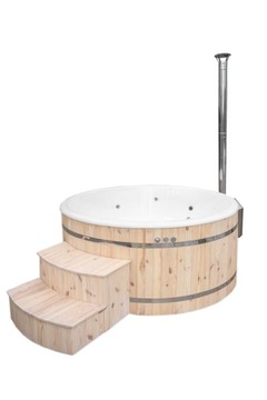 Balia ogrodowa z wkładem z jacuzzi +piec