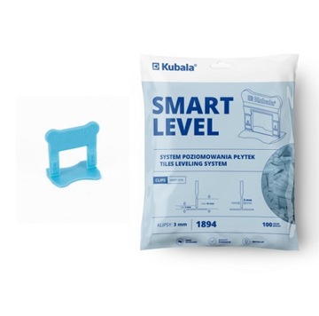 KUBALA KLIPSY 3MM SMART LEVEL 100SZT.
