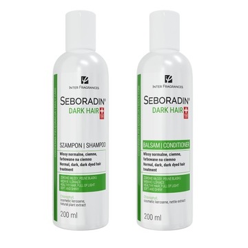 Zestaw do włosów ciemnych Seboradin DARK HAIR szampon 200ml + balsam 200ml