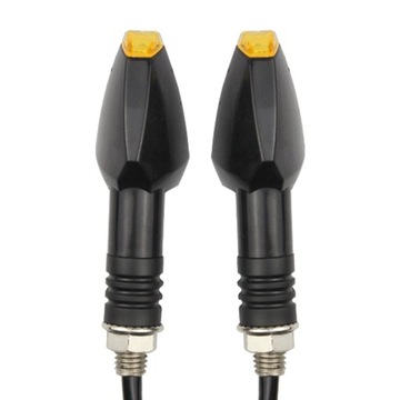 Указатели поворотов для мотоцикла, черные, дымчатые, светодиодные, 4 шт.