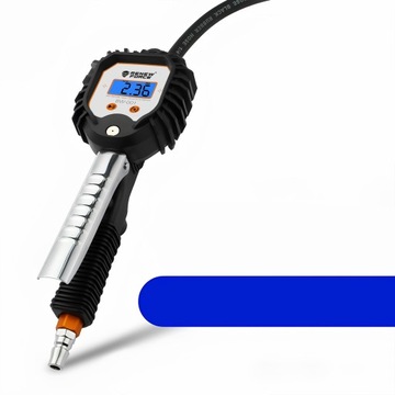 Цифровой пистолет для перекачивания колес шинных колеса давление 1/4 ЖК -длинного шланга 18 бар