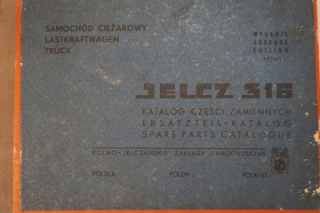 JELCZ 316 KATALOG CZĘŚCI ZAMIENNYCH 1976