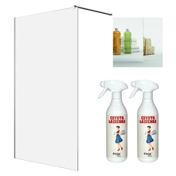 Kabina prysznicowa Walk-in prysznic 155 mirror + pianka czyszcząca PinUp