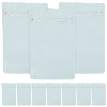 10 штук самозакрывающихся герметичных пакетов.