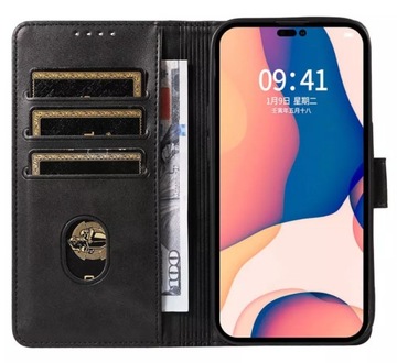 Etui Skórzane z Klapką Case Portfel do iPhone 15