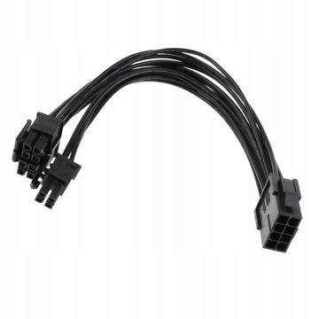 Przewód konwertera zasilania CPU na 8 4pin 20cm -