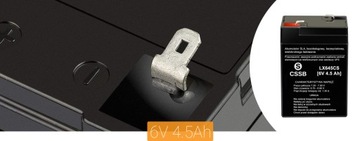 2 НЕОБСЛУЖИВАЕМЫХ АККУМУЛЯТОРА AGM 6 В 4,5 Ач ДЛЯ ИБП ИГРУШЕЧНОЙ МАШИНКИ СИГНАЛИЗАЦИЯ КОСИЛКИ