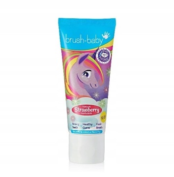 BRUSH-BABY PASTA DLA DZIECI 3+ TRUSKAWKOWA 50ml