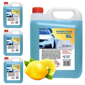 ЗИМНЯЯ ОМЫВАЮЩАЯ ЖИДКОСТЬ 5Л -22 АРОМАТИЧЕСКАЯ СЧЕТ-ТОЛЬКО КОМПАНИЯ 4X5L 20L