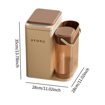 Мусорное ведро для ванной комнаты с ведром для остатков чая, бесконтактное,