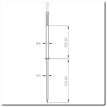 Termometr DT34 ze wzmocnioną sondą ST03 do 270°C