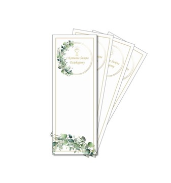 PODZIĘKOWANIA DLA GOŚCI KOMUNIA ŚWIĘTA IHS KIELICH ZŁOTY 5 SZT