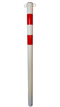 METALOWY SŁUPEK PARKINGOWY DROGOWY FI60 150CM Z OCZKAMI USZAMI NA ŁAŃCUCH