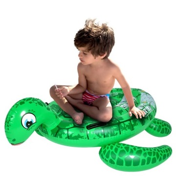 НАДУВАННЫЙ ПЛЯЖНЫЙ МАТРАС ДЛЯ ПЛАВАНИЯ ЧЕРЕПАХА TURTLE 134х112 СМ