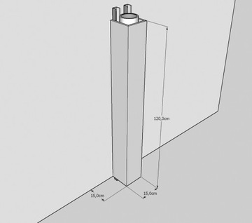 OBUDOWA RURY ZABUDOWA SPG PŁYTA GK PROFIL U 120cm