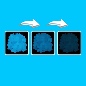 ФЛУОРЕСЦЕНТНЫЕ КАМНИ, СВЕТЯЩАЯСЯ ГАЛЬКА 100 шт, ДЛЯ САДА И УКРАШЕНИЯ