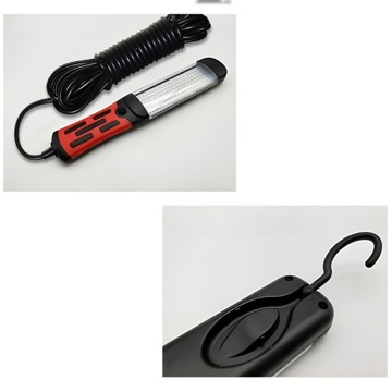 БОЛЬШАЯ лампа для мастерской 230В 20Вт с кабелем 10м HOOK MAGNET фонарик 120 LED