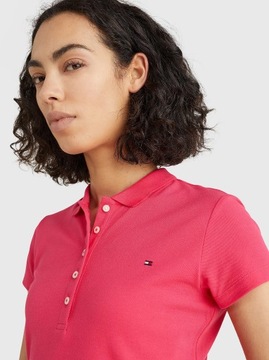 TOMMY HILFIGER Polo Shirt koszulka damska Slim S