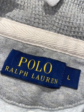 Bluza Polo Ralph Lauren szara w paski bawełna L