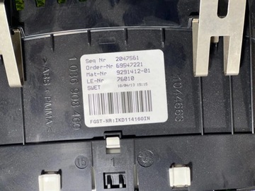 BMW 5 F10 F11 PŘÍSTROJOVÁ DESKA BUDÍKY USA 9291412 ZÁSILKA ZDARMA