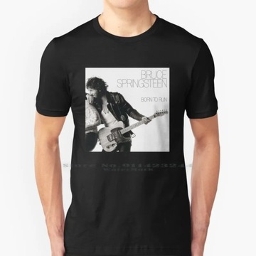 Brúcé Spríngstéén Born To Run Double Sided White T-Shirt Koszulka