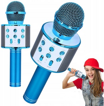 MIKROFON BEZPRZEWODOWY KARAOKE GŁOŚNIK BLUETOOTH DO NAGRYWANIA ŚPIEWU