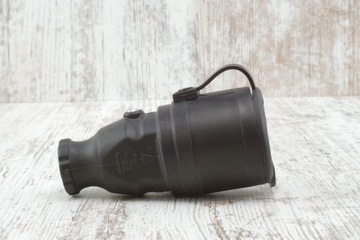 Розетка резиновая 16А IP44 NOVA черная