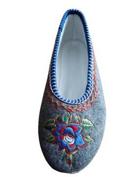 HIGHLANDER BALLERINAS ЖЕНСКИЕ ТАПОЧКИ ВОЙЛОЧНЫЕ 3D ВЫШИВКОЙ*41*