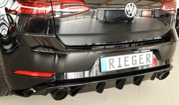RIEGER Накладка на задний бампер, диффузор, VW Golf 7 GTI
