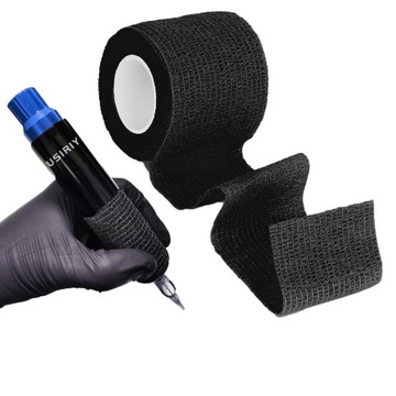 Bandaż Kohezyjny na gryf tape maszynkę do tatuażu Owijka palce 5cm x 4m