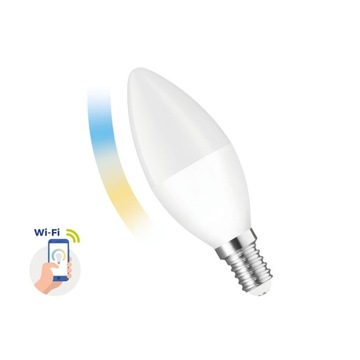 LED ŚWIECOWA 5W E14 230V CCT+DIM Wi-Fi Spectrum