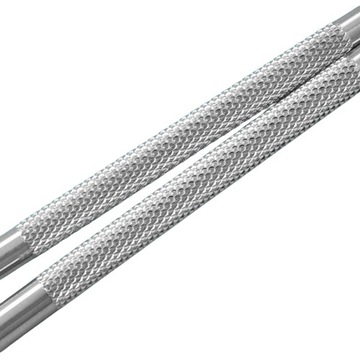 ПАЛОЧКИ ДЛЯ КУТИКУЛЫ Металлический двухсторонний нож с рифленой насадкой для ногтей