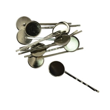 10 sztuk Vintage szpilki spinki do włosów klipsy slajdy faliste zaciski czarne