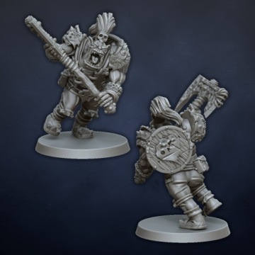 Ветеран ORCS - X10 - DL Miniatures - Printing3d - Minifacture