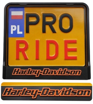 3D RAMKA Tablicy rejestracyjnej MOTOCYKL HARLEY-DAVIDSON