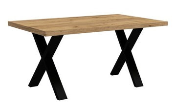 Stół rozkładany 120/220 MODERN LOFT nogi X metal