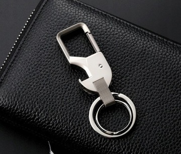 Мужской металлический брелок с открывалкой для бутылок