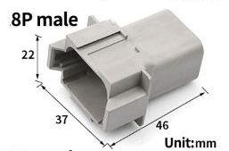 DEUTSCH DT 8-контактный разъем в комплекте с вилками