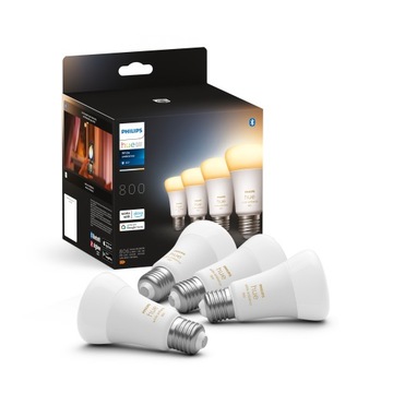 Żarówka E27 PHILIPS HUE White ambiance 60W 4szt.
