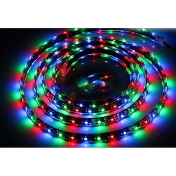 Угловой игровой стол со светодиодной подсветкой, базовый черный