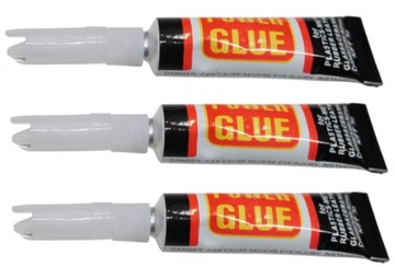 KLEJ SUPERGLUE MOCNY SUPER GLUE 3 SZT SZYBKI BŁYSKAWICZNY UNIWERSALNY